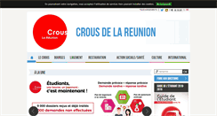 Desktop Screenshot of crous-reunion.fr